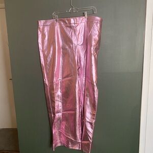 Eloquii Metallic Pink Pants